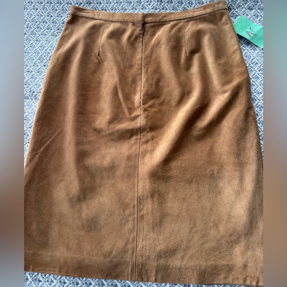 NWT Vintage Kors Michael Kors numbered Suede Skirt-needs repair - Picture 2 of 10